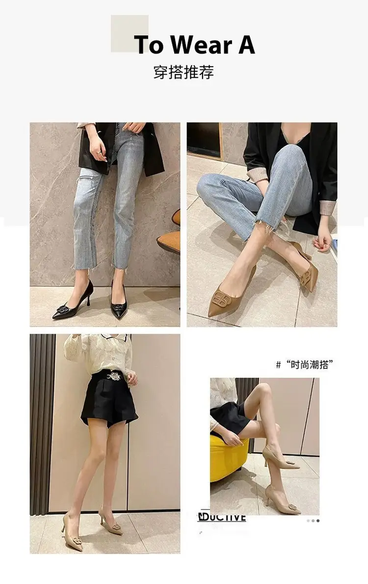 Black Stiletto High Heels Women's 2026 Spring Autumn â feature 9