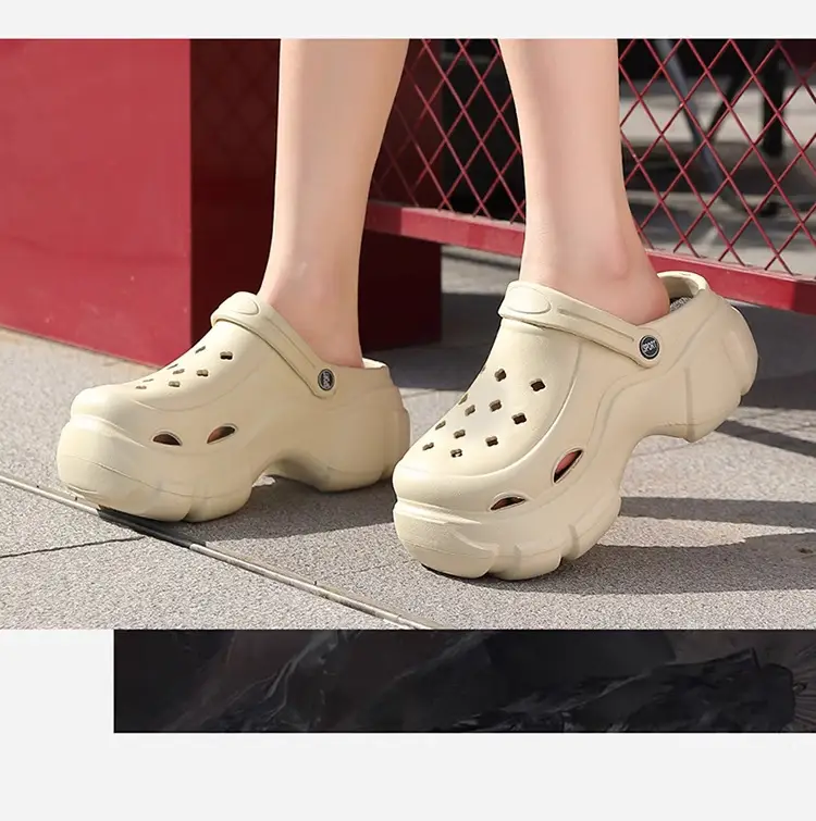 Thick-Soled Height-Increasing Clogs for Women, 2025 New Non-Slip Beach Sandals with Eva Closed-Toe Design, Cartoon Slippers — feature 18