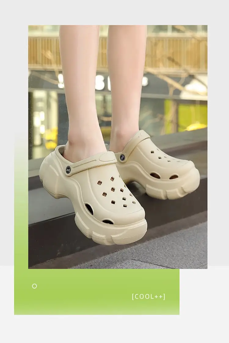 Thick-Soled Height-Increasing Clogs for Women, 2025 New Non-Slip Beach Sandals with Eva Closed-Toe Design, Cartoon Slippers — feature 26