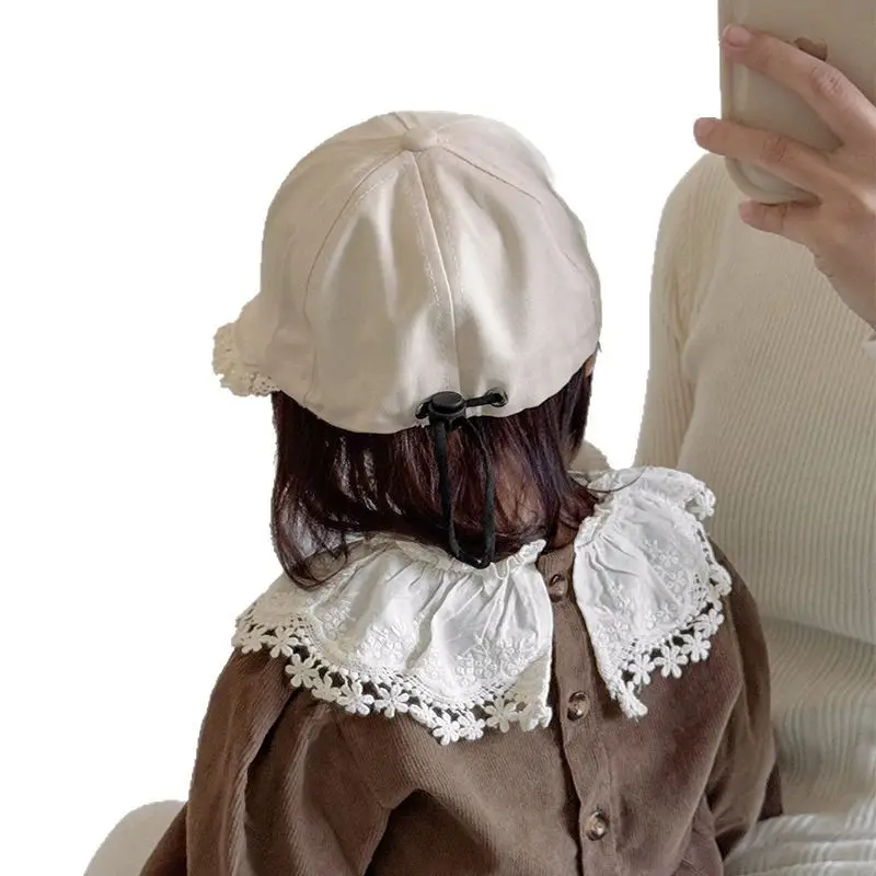 Baby Lace Cap Hat with Big Brim for Girls Spring Summer - Image 6