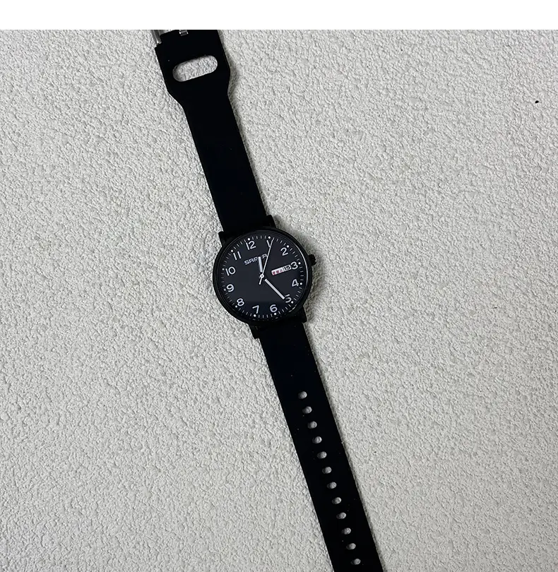 Sanda White Quartz Watch with Double Calendar — feature 10