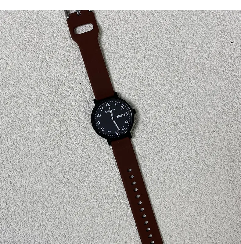 Sanda White Quartz Watch with Double Calendar — feature 12