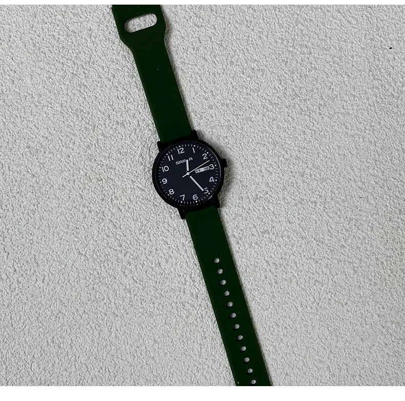 Sanda White Quartz Watch with Double Calendar — feature 7