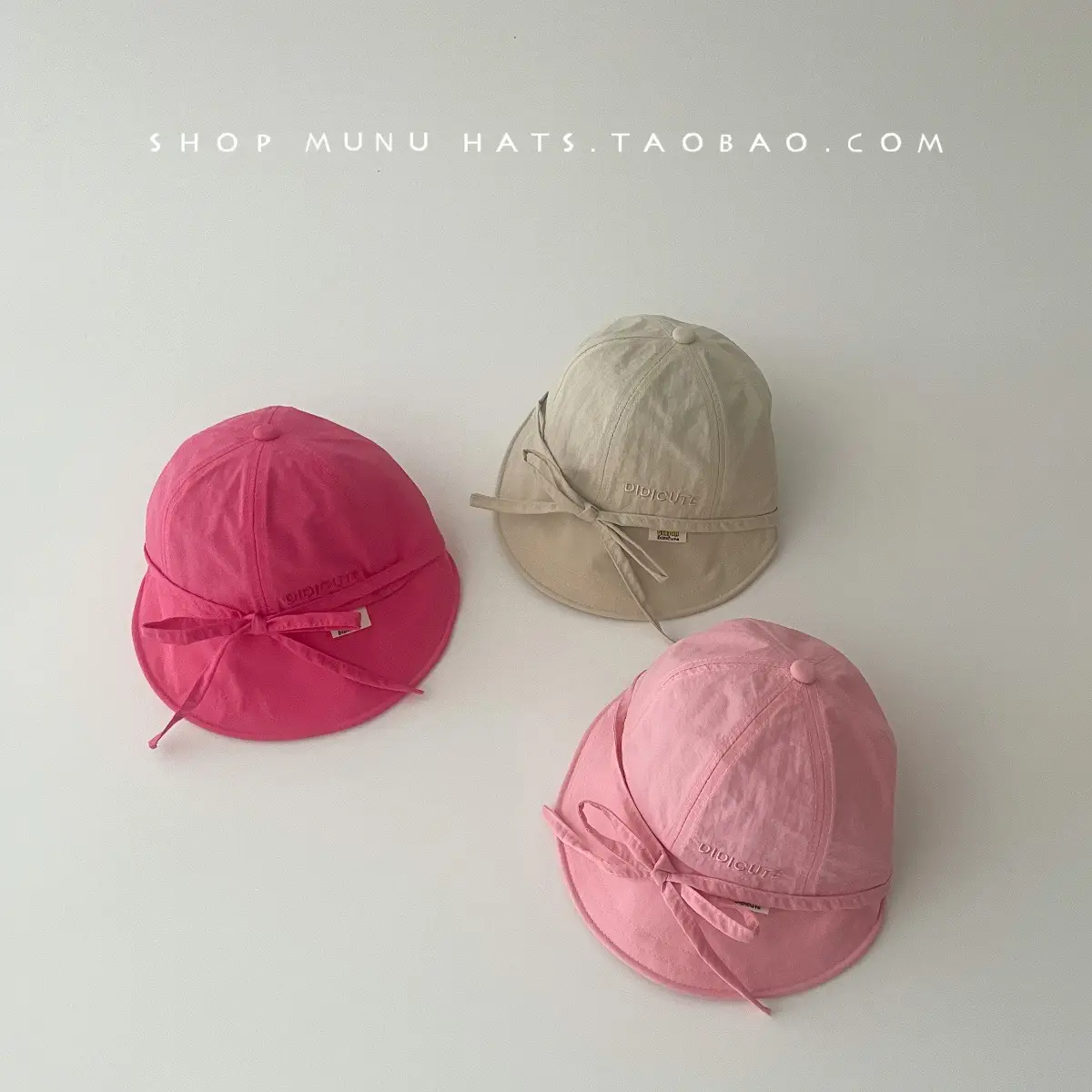 Pink Baby Sun Hat with Bow Cap for Girls — feature 18