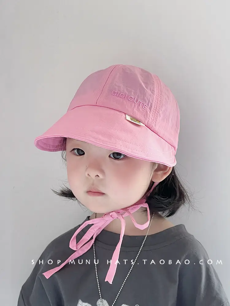 Pink Baby Sun Hat with Bow Cap for Girls — feature 7