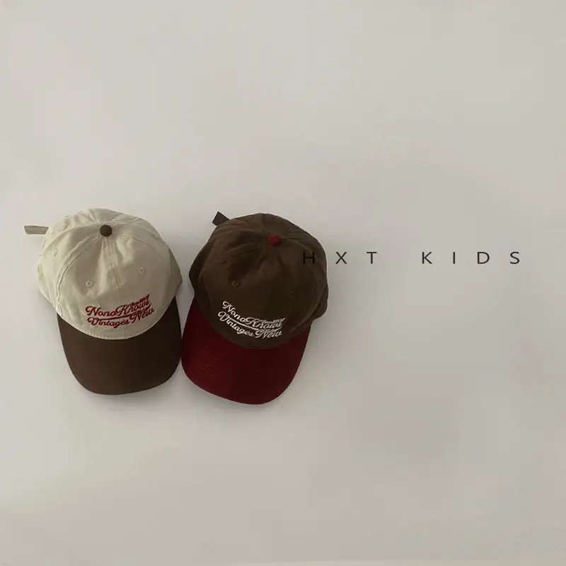 Children's Cap Spring Autumn Matching Embroidered Soft Top Hat - Image 6