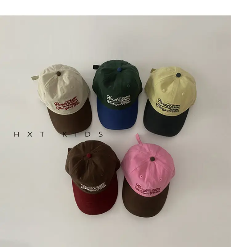 Children's Cap Spring Autumn Matching Embroidered Soft Top Hat — feature 2
