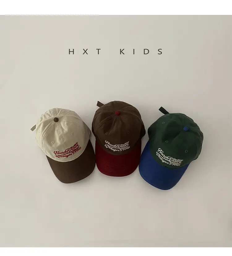 Children's Cap Spring Autumn Matching Embroidered Soft Top Hat — feature 3