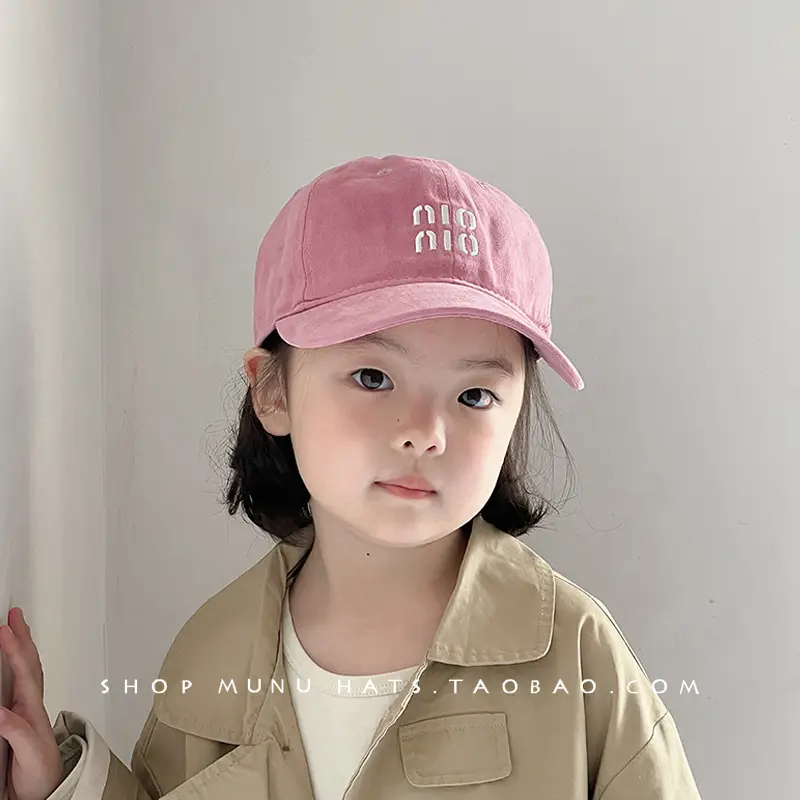 Pink Korean Style Baseball Cap for Girls - Image 8