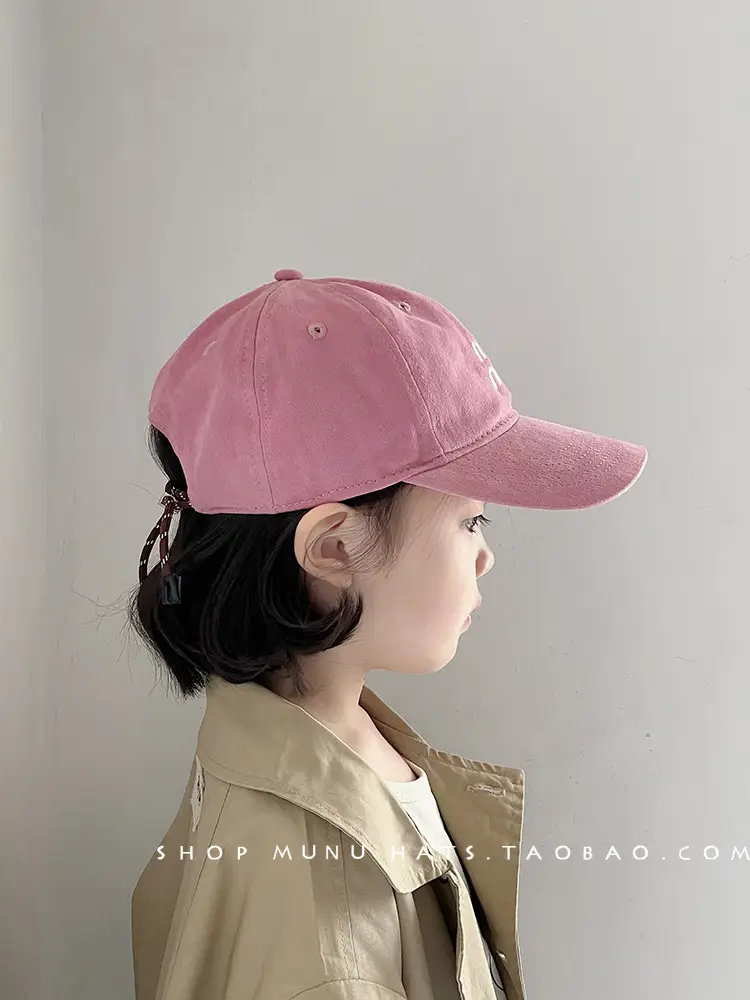 Pink Korean Style Baseball Cap for Girls — feature 5