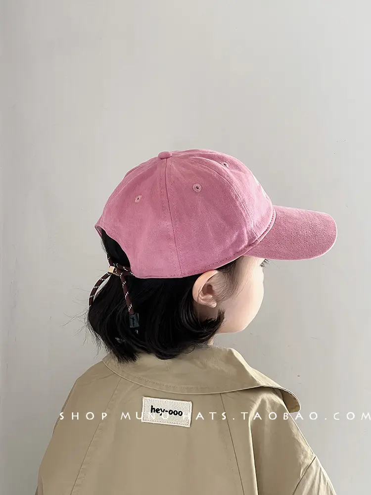Pink Korean Style Baseball Cap for Girls — feature 6