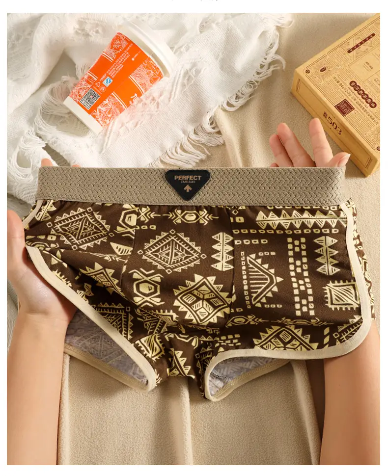 American Retro Printed Cotton Boxers for Men — feature 15