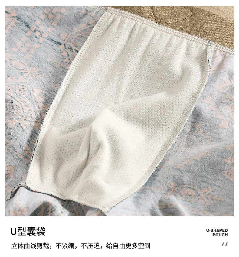 American Retro Printed Cotton Boxers for Men — feature 8