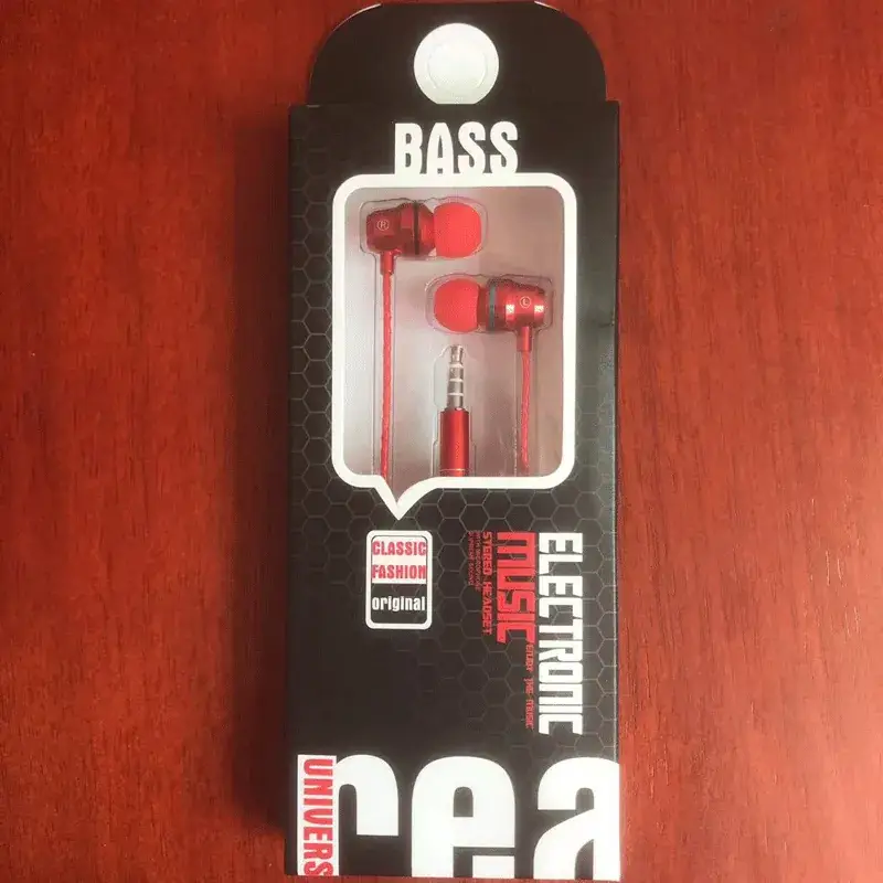 Red Blue Metal Type-C In-Ear Headset with Mic
