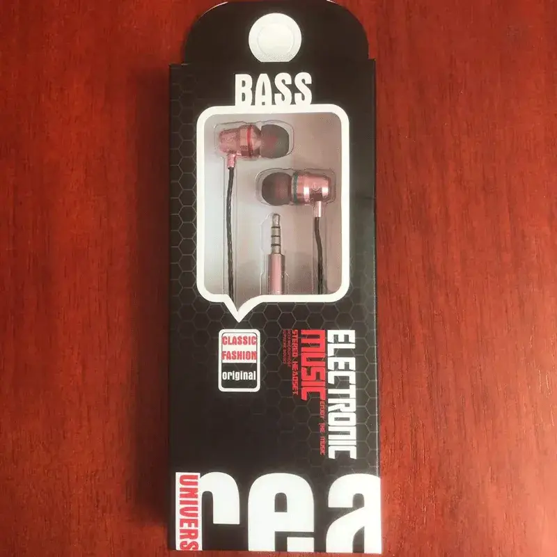 Red Blue Metal Type-C In-Ear Headset with Mic