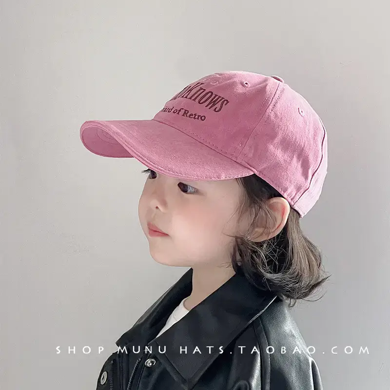 Children's Pink Korean Style Baseball Cap Sunshade Cap - Image 4