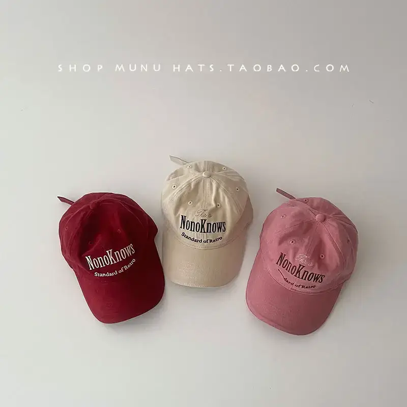 Children's Pink Korean Style Baseball Cap Sunshade Cap — feature 20
