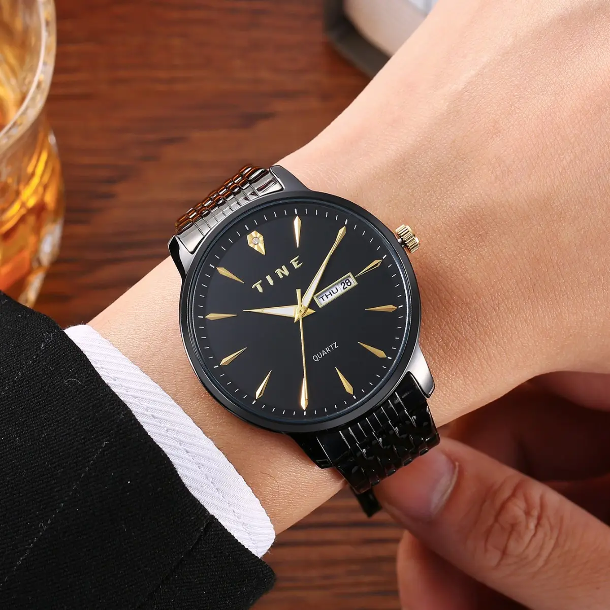 Tine Men's Luminous Waterproof Double Calendar Watch - Image 4