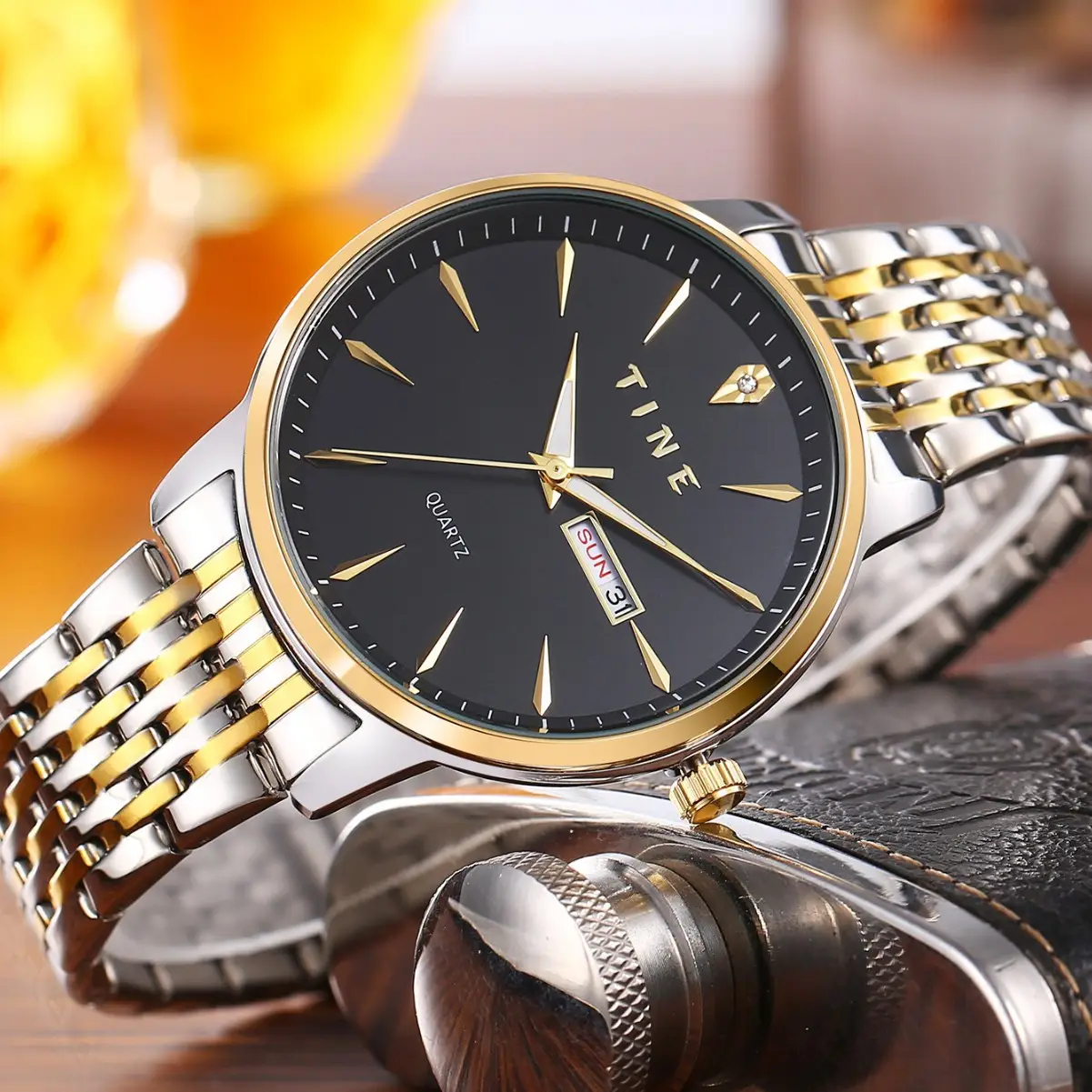 Tine Men's Luminous Waterproof Double Calendar Watch - Image 5