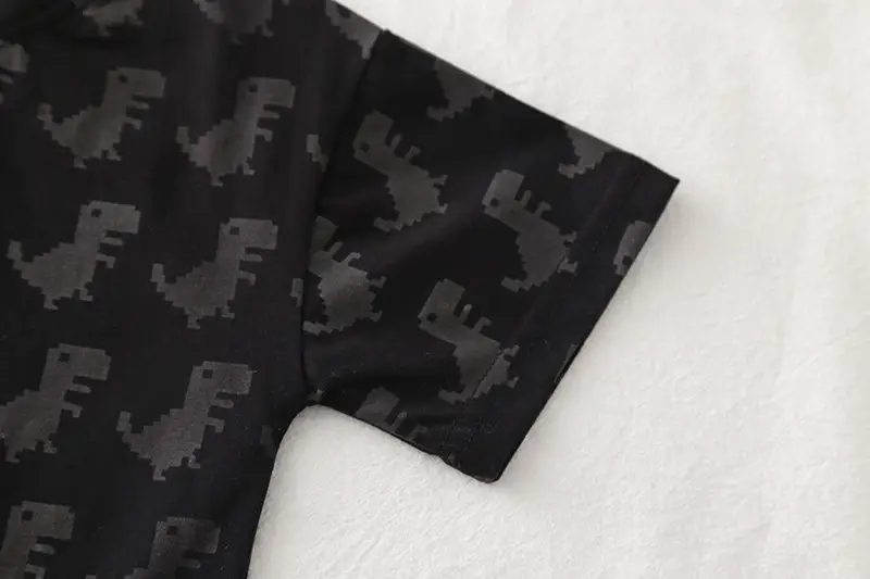 Children Printed Dinosaur T-Shirt Suit Summer 2025 — feature 5