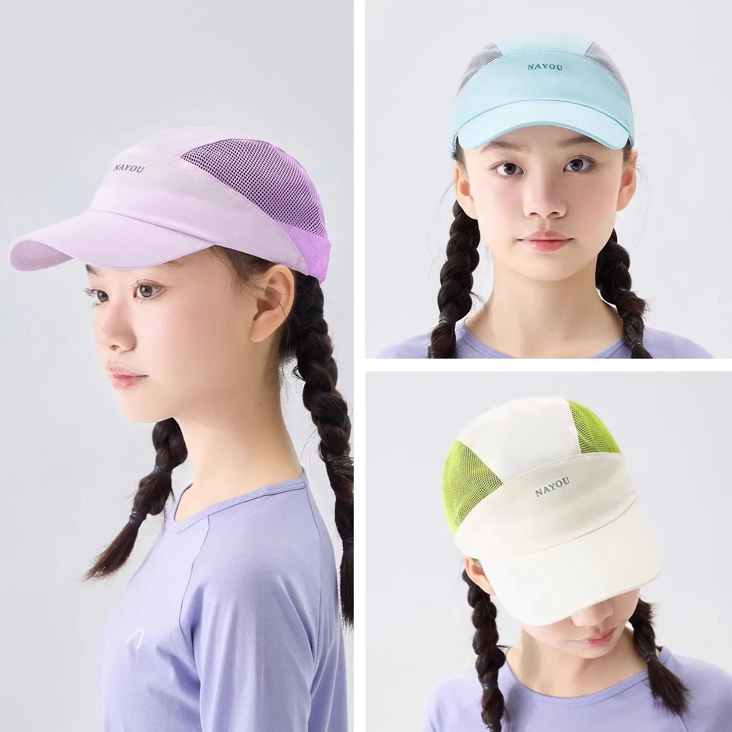 Nido Bear 2025 Girls Sunhat SPF5+ Mesh Cap Large