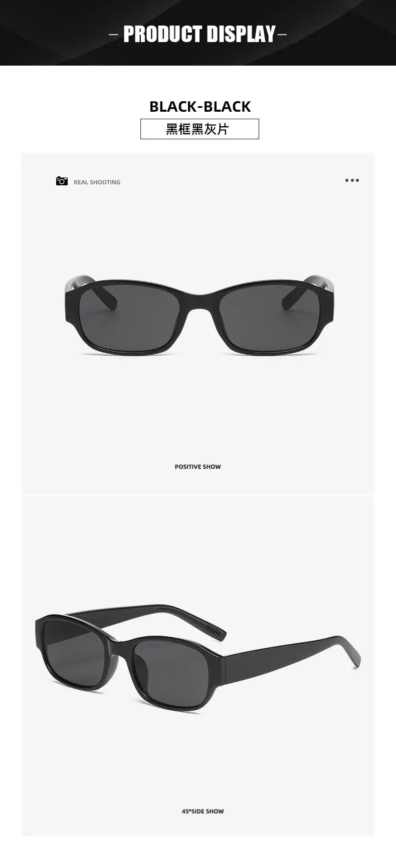 Women's Black Cat's Eye Sunglasses UV Protection — feature 9