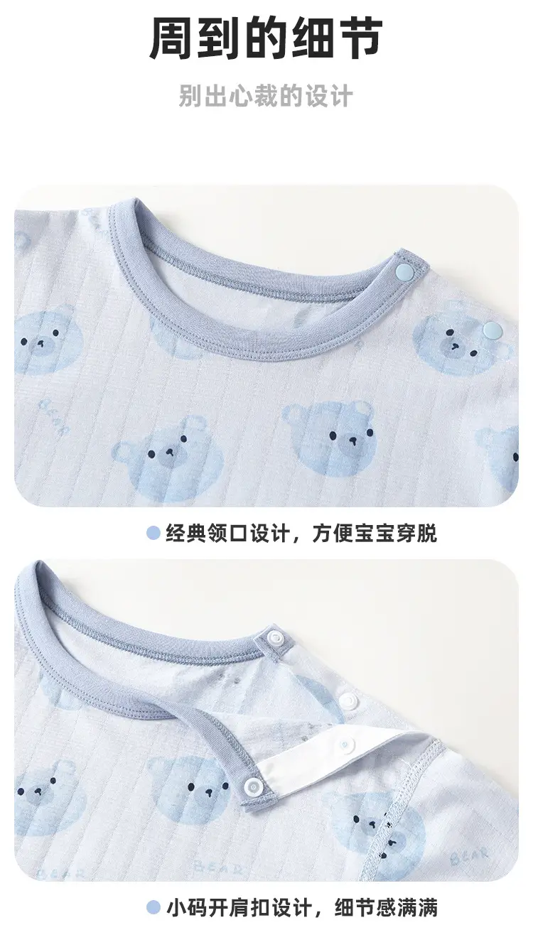 Kaka Panda Boys' Purple Short Sleeve T-Shirt & Shorts Set — feature 12
