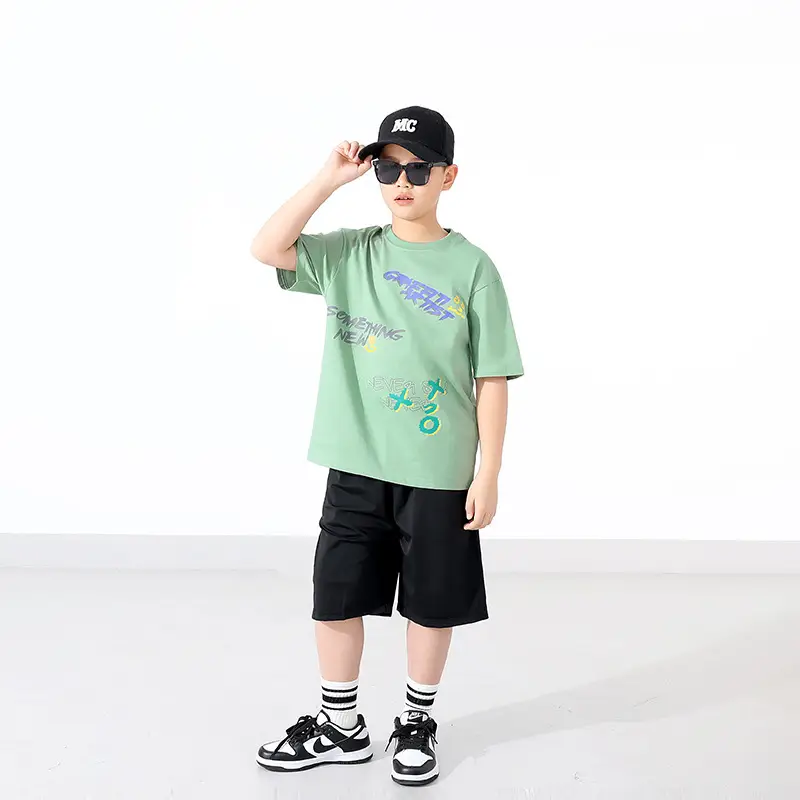 Kids Korean Style Loose T-Shirt Yellow - Image 7