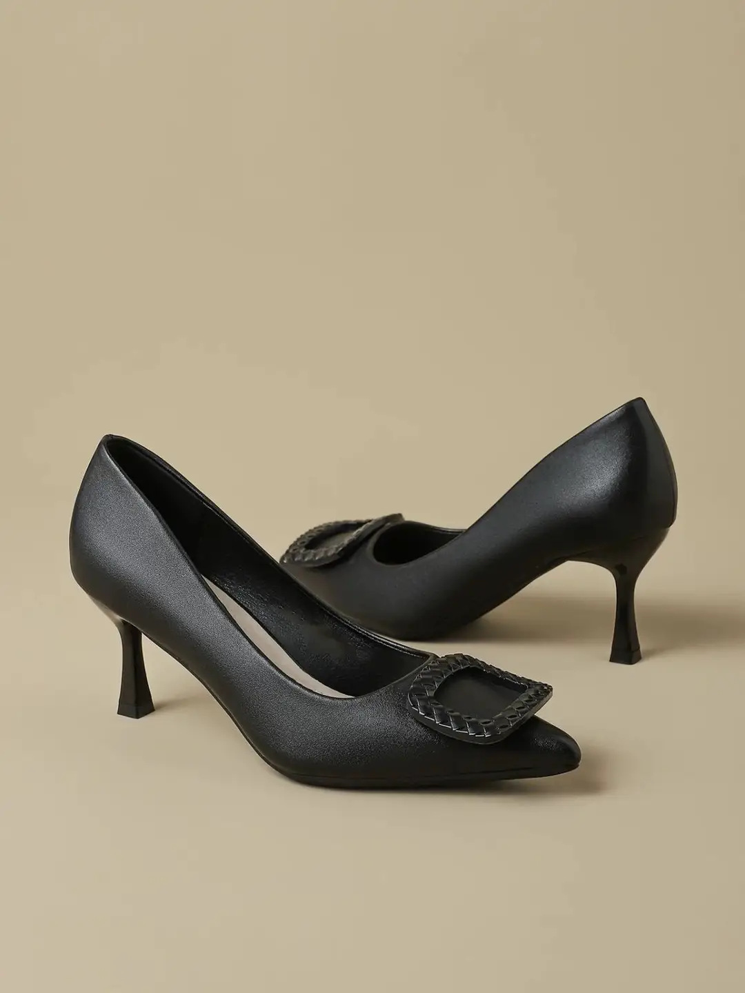 Professional High-heeled Shoes Women's Thin-heeled Soft-soled Interview Flight-attendant Students Etiquette Class Dress Commuter Black Work Shoes Leather Shoes — feature 7