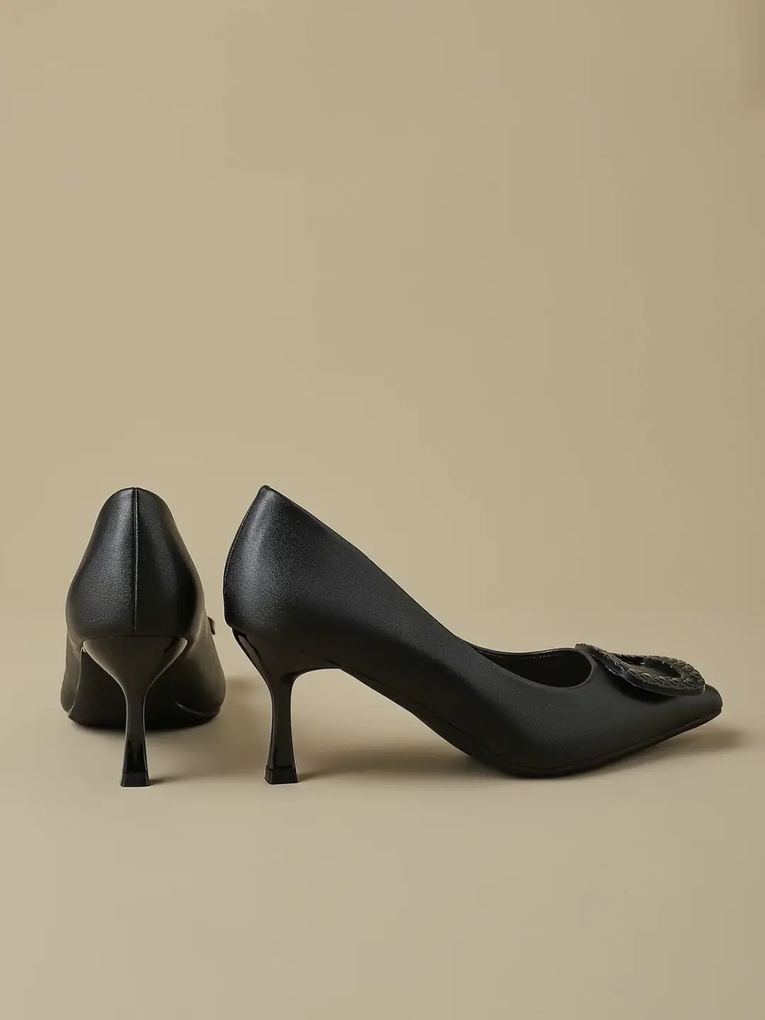 Professional High-heeled Shoes Women's Thin-heeled Soft-soled Interview Flight-attendant Students Etiquette Class Dress Commuter Black Work Shoes Leather Shoes — feature 9