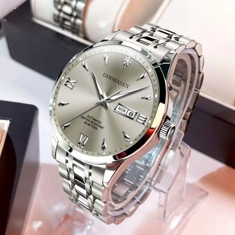 Men's Diamond Luminous Double Calendar Watch - Image 7