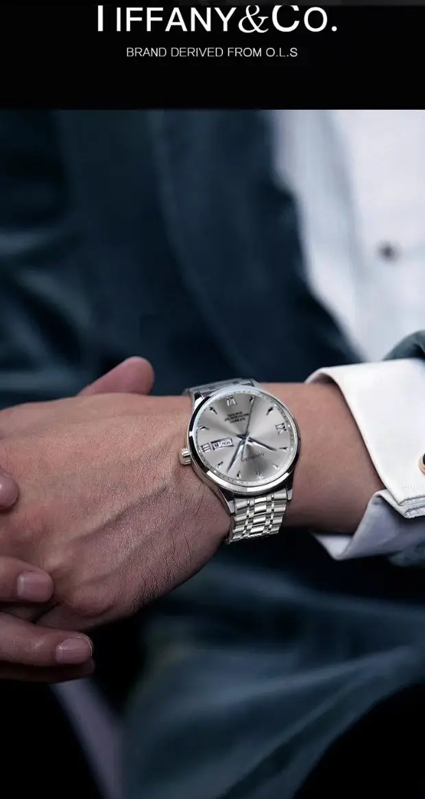 Men's Diamond Luminous Double Calendar Watch — feature 3