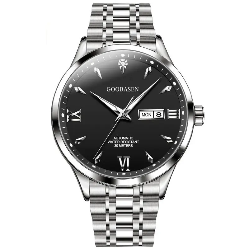 Men's Diamond Luminous Double Calendar Watch - Image 2