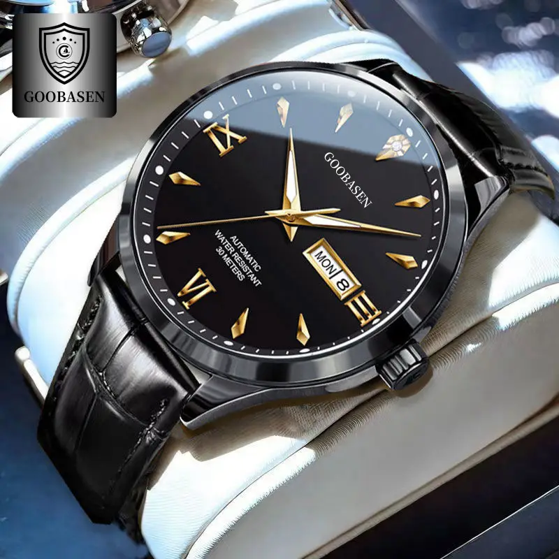 Men's Diamond Luminous Double Calendar Watch - Image 6