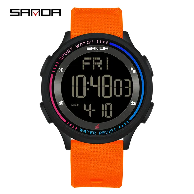 Sanda Digital Watch 6:30 14 24 Waterproof