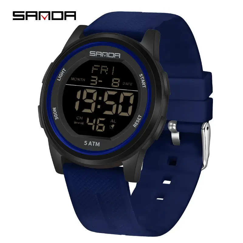Sanda Digital Watch 6:30 14 24 Waterproof