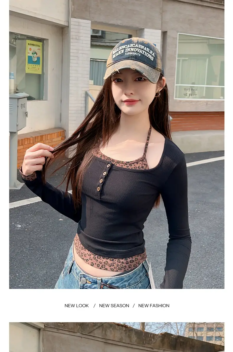 Women's Wash Denim Letter Cap Sunshade Hat — feature 10