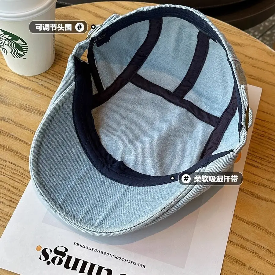 Men Denim Sunshade Cap Adjustable All Match - Image 7