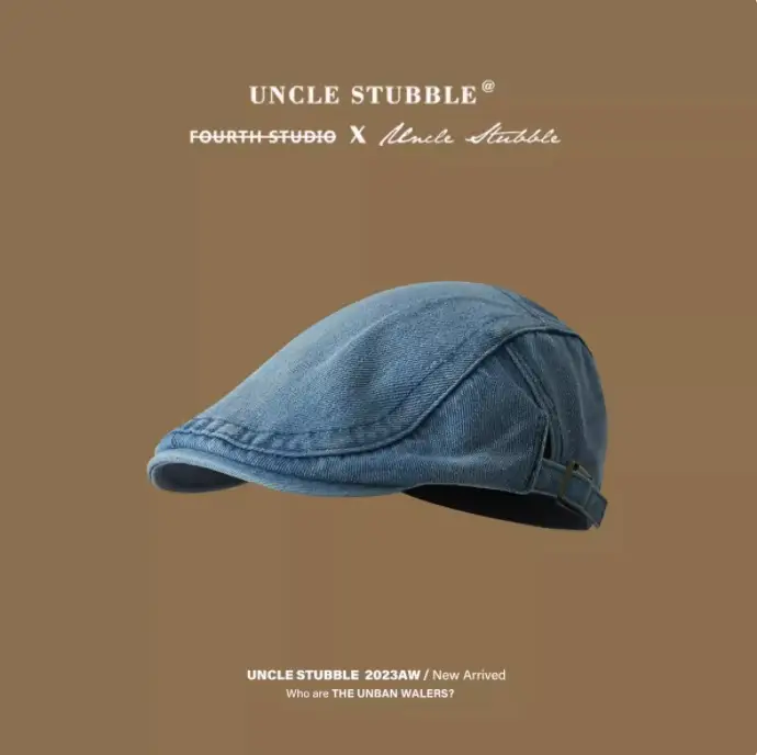 Men Denim Sunshade Cap Adjustable All Match - Image 3
