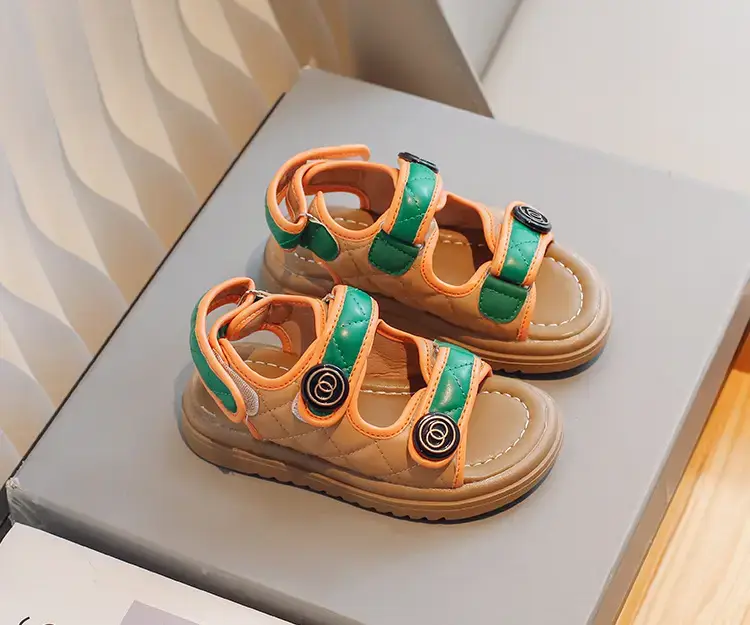 Men's Green Open Toe Baby Sandals Summer — feature 10