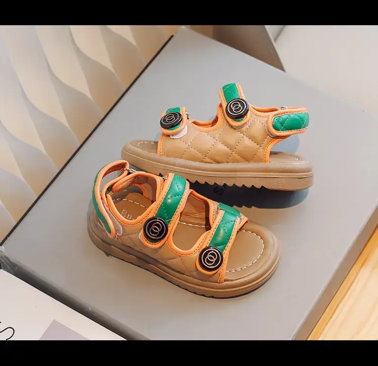 Men's Green Open Toe Baby Sandals Summer — feature 11