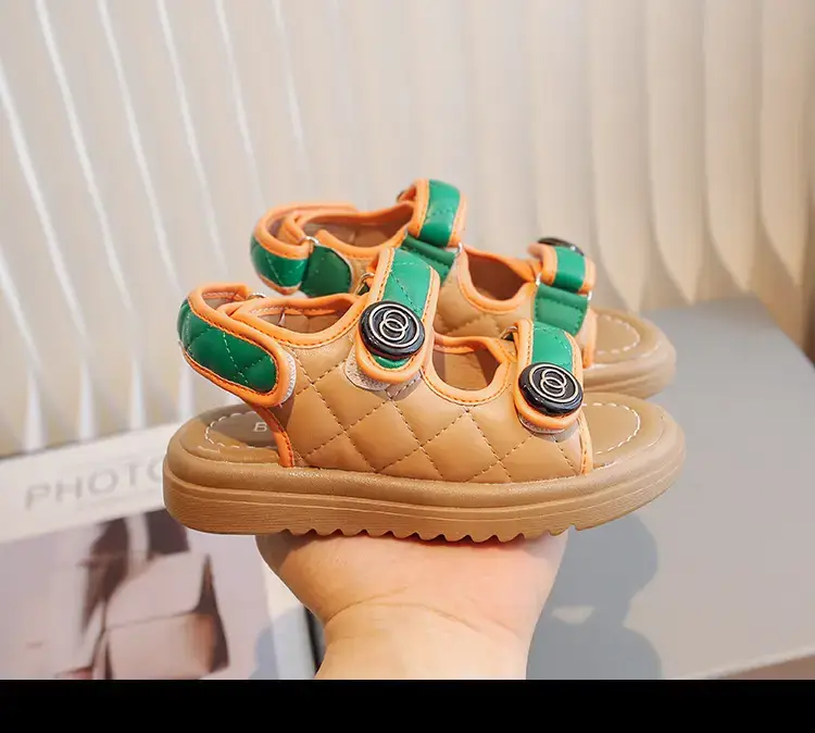 Men's Green Open Toe Baby Sandals Summer — feature 12