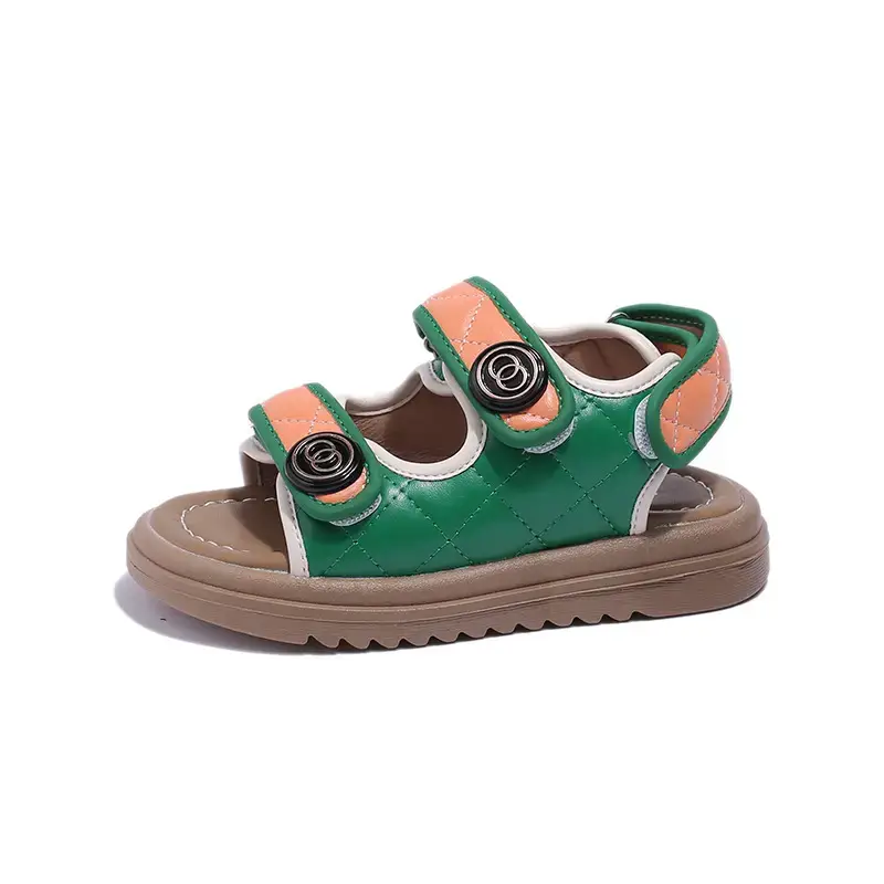 Men's Green Open Toe Baby Sandals Summer