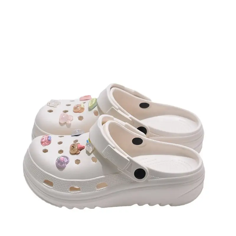 Exclusive for the Beach~ Croc-Style Shoes for Summer Sports, Wear-Resistant, Non-Slip, Odor-Free, Thick and Soft Eva High-Heeled Driving and Dual-Use Slippers