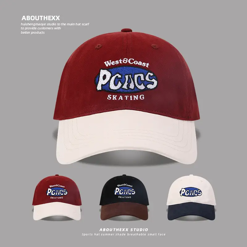 Women Baseball Cap West Coast PCs Skating Brown Black - Image 4