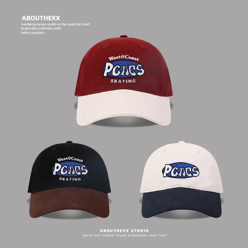 Women Baseball Cap West Coast PCs Skating Brown Black - Image 5
