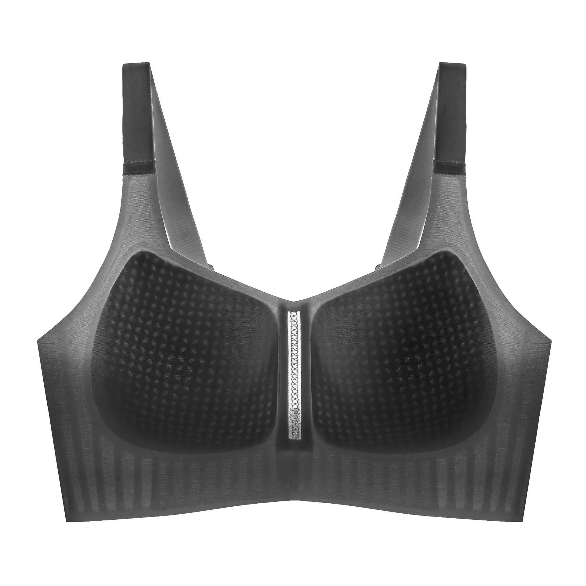 Black Full Cup Bra with Traceless Design