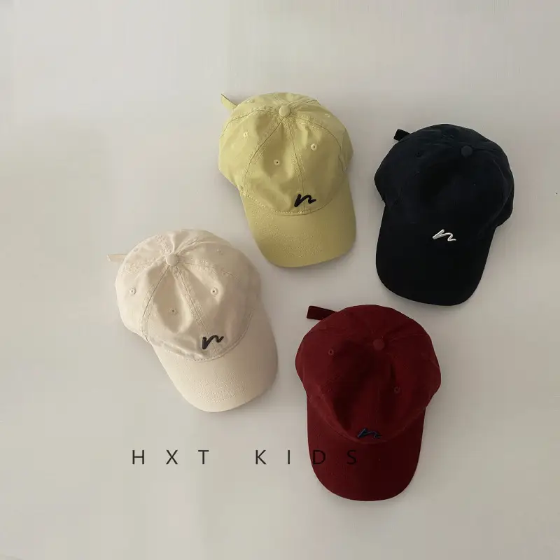 Kids Cap Spring & Autumn Embroidered Korean Sunshade Hat - Image 9
