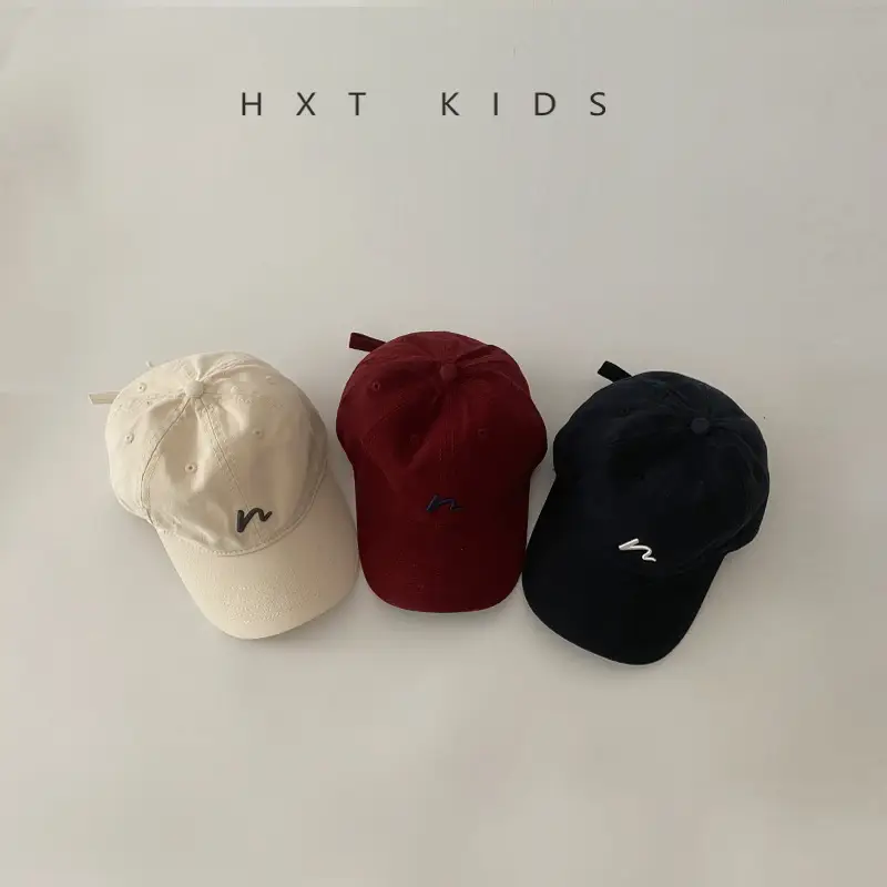 Kids Cap Spring & Autumn Embroidered Korean Sunshade Hat - Image 10