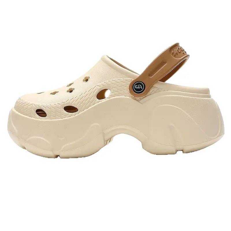 2024 Croc Shoes Women Summer Thick Non-Slip Baotou Sandals - Image 6